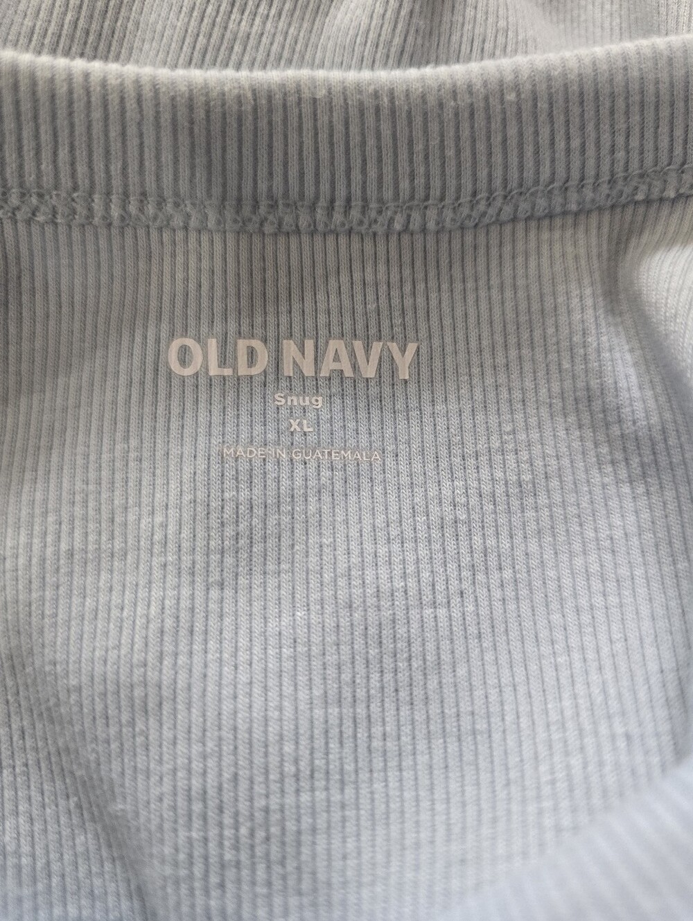 Old Navy Snug Rib Crew-Neck Tee Shirt Light Blue Size XL - Picture 2 of 6